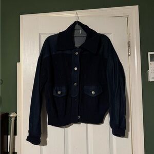 Young Fabulous & Broke Navy Bomber Jacket